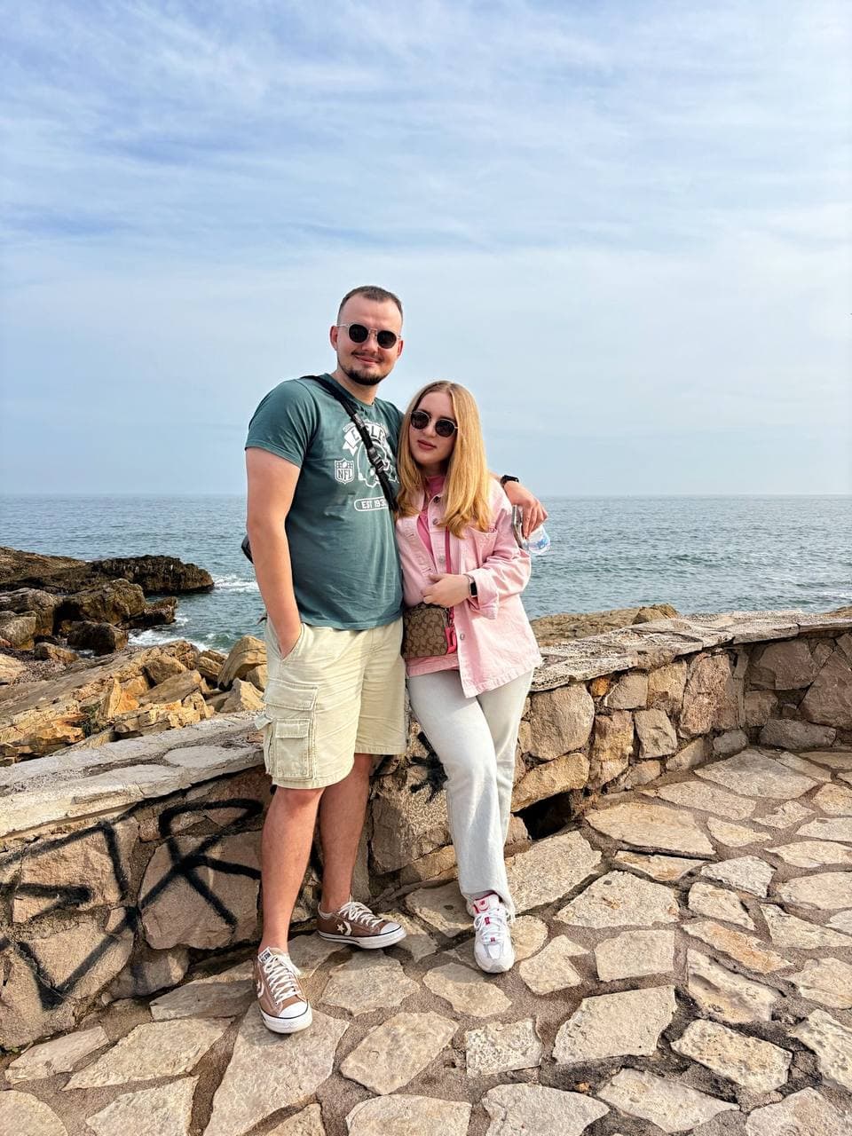 Natasha laughing during a candid moment